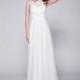 In Stock Fabulous Lace & Chiffon High-Collar Neckline A-Line Evening Dress - overpinks.com