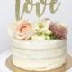 Glitter "love" Cake Topper for Wedding/Valentine's Day - Baby Shower - Bridal Shower - Wedding Cake Topper -Glitter Cake Topper - Engagement