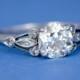 Art Deco 1930s Vintage Platinum Diamond Engagement Ring