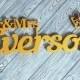 Personalized Set Mr and Mrs Last Name Wooden Letter Custom Wood Wedding Sign Table Wall Decor Letters Signs Wedding initials Save the date