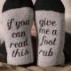 If You Can Read This Socks - Foot Rub Socks - Funny Socks for Women - Womens Socks - Mens Socks - Gift for Women - Bridesmaid gift