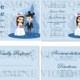 Build Your Own Disney World Bride and Groom Wedding Invitation, Save The Date, or RSVP (Digital File)