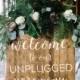 Unplugged Wedding Sign, Unplugged Ceremony Sign - Keep Your Wedding Guests Unplugged - Rustic Wooden Wedding Sign - Elizabeth Collection