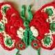 Embellishment Butterfly Crochet Irish Lace Moth Appliqué Сlothes Decoration Knitted Trim Textile - $18.00 USD