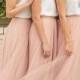 Simple V-Neck Sleeveless Tulle Ruched Floor-Length A-Line Bridesmaid Dress