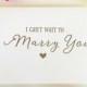 Bride To Groom Card - I Can't Wait To Marry You Card - Groom Gift From Bride - Groom To Bride Card - Wedding Cards - Groom Card - Bride Card