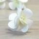 White Hydrangea hair pins Bridal Flower Hair Pins Wedding flower Bridal Hair pins Floral Hair Barrette Bridal Hair Clip Flower Clips Boho