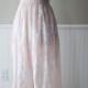 Soft Blush Elegant Romantic Woodland  Wedding Dress Featuring Embroidered cotton Organza - last one sale