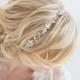 Wedding Hair Vine,  Gold Bridal Headpiece, Bridal Headband, Wedding Hairpiece, Crystal Hair Vine