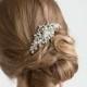 Bridal Pearl Hair Comb, Wedding Hair Comb, Crystal & Pearl Hair Comb, Bridal Head Piece