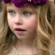 Gold Purple Flower Crown Tieback Headband  - Boho - Flower Crown - Bohemian - Toddler - Adult - Wedding - Bridal - Flower Girl - Photo Prop