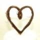 Heart Cake Topper - Rustic - Wedding Cake Topper - Grapevine - Loop Style