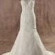 Charming Trumpet-Mermaid Off the shoulder Train Lace Wedding Dress with Crystal - Top Designer Wedding Online-Shop