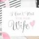 I Can't Wait to be Your Wife Wedding Card - Blank Inside for Personal Message to your Husband to Be