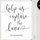 Wedding Hashtag Sign Printable, Hashtag Wedding Sign, Wedding Hashtag, Instagram Wedding Sign, Help Us Capture The Love,Instant Download