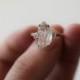 Size 7 14k White Gold Diamond Ring, Raw Diamond Engagement Ring, Solid Gold Engagement Ring, Rough Diamond Ring, Raw Diamond Ring, Avello