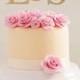 Wedding Cake Topper  l  Initials Cake Topper  l  Personalized Wedding Cake Topper  l   Engagement Cake Topper l Monogram Cake Topper