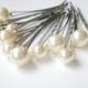 MIXED SET Large Small Pearl Hair Pin Set. Bridal Maid Hair Pins.. GIFT Bride Maids Ivory Pearls. Elegant Flower Girl. Mothers