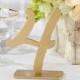 Wedding Table Number Gold Table Numbers Classic Gold Wood Table Number Elegant Reusable Gold Wooden Standing Table Numbers 1-18