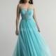 Classic Chiffon Spaghetti Straps A line Lace up Back Floor Length Prom Dresses With Beading - Compelling Wedding Dresses