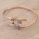 Rose Gold Herkimer Diamond Ring » 12k Filled or Non-Tarnish » Engagement, Boho, Bohemian Jewelry, Diamond, Quartz, Crystal, Gift for Her