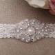 Wedding Garter - Bridal Garter - Crystal Rhinestone and Pearl Garter - Ivory Rhinestone Garter
