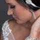 Pearl and Crystal Couture Embroidered Bridal Hair Ribbon