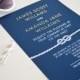 Nautical wedding invitation suite, navy and gold wedding invitation beach, blue wedding invitations UK, navy wedding invitation navy, A5