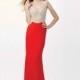 Jovani Embellished Red Fitted Dress JVN33626 -  Designer Wedding Dresses