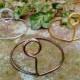 Handmade freestanding round wedding table number holders,photo holders,all colours!