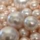 Blush Pink Pearls Decorative Jumbo Pearls (no hole pearls) - Floating Pearls Centerpieces, Table Decors, Scatters