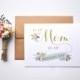 Wedding Day Card // To my mom on my wedding day // mom thank you card // mother of the bride // mother of the groom // mom wedding day card