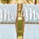 Mr and Mrs Sign Bride Groom Signs Chair Signs Wedding Chair Sign Classic Gold or Silver Wood Wedding Reception Chair Signs Set Wedding Signs