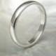 hand forged platinum wedding ring -- 2.5mm classic half round