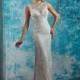 Style C8066 by Karelina Sposa Exclusive - Sleeveless Bateau Sheath LaceTulle Floor length Dress - 2017 Unique Wedding Shop