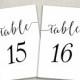 Black Slant Table Numbers Printable / calligraphy style script / 4x6 cards / Instant Digital Download / Microsoft Word / PDF / Wedding Party