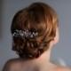 Wedding Hair Vine With Rhinestones, Bridal Headband Comb Headpiece
