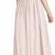 Dessy Collection Lux Chiffon Halter Gown