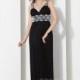 Classic Sheath-Column Straps Floor Length Chiffon Black Evening Dress COSF09001 - Top Designer Wedding Online-Shop