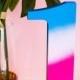 DIY GRADIENT SPRAYPAINTED TABLE NUMBERS IN OMBRE BRIGHT COLOURS