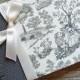 Wedding Guest Book Or Snapshot Photo Book, Versailles Country Toile Black And Ivory, SMALL 7x5, READY To SHIP