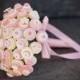 Pretty in Pink Bridal Button Bouquet