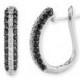Bloomingdale&#039;s Black and White Diamond Earrings in 14K White Gold