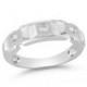 Bloomingdale&#039;s Diamond Men&#039;s Band in Brushed 14K White Gold, .20 ct. t.w.