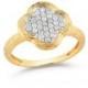 Bloomingdale&#039;s Diamond Clover Ring in Textured 14K Yellow Gold, .20 ct. t.w.