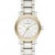 Burberry Two Tone Gold Check Bracelet Watch, 26mm