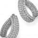 Bloomingdale&#039;s Diamond Multi Row Inside Out Oval Hoop Earrings in 14K White Gold, 4.70 ct. t.w.&nbsp;- 100% Exclusive