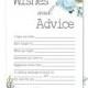 Printable Bridal Shower Advice Card 