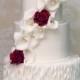 Calla Lily And Rose Wedding Cake