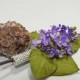 Wedding Purple Spring Flower Lilac Bridal Brooch Bouquet, Fashion Bridesmaid Brooch, Groom's Boutonniere, Anniversary Gift, Custom Groom